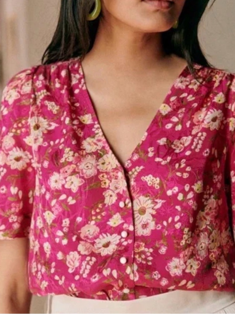 Sezane Dira Blouse Minorque - Size 38